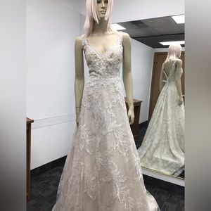 NWT Sottero and Midgley brand Wedding gown “Cecilia” Size 12 Light Champagne